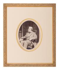 [LEE, Robert E. (1807-1870)]. BRADY, Mathew (1822-1896), photographer. Seated portrait of General Robert E. Lee at his Richmond, VA, home. Washington, DC, 1865.