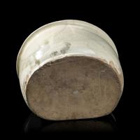 A Chinese Cizhou- Type White Glazed 'Floral' Porcelain Pillow, Yuan Dynasty 元 磁州窯白釉花卉紋枕