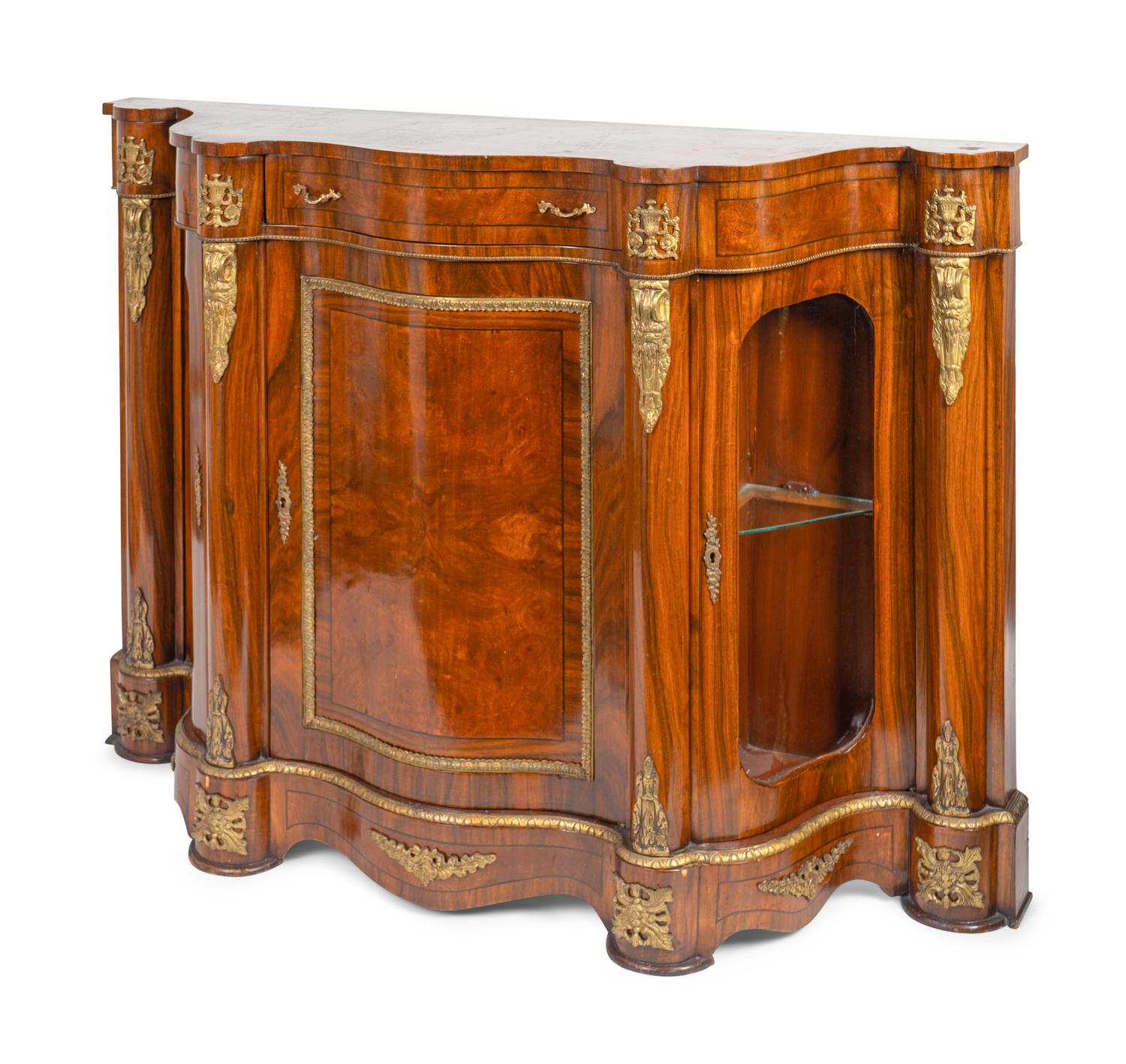 A Victorian Walnut Credenza — LATE 19TH CENTURY