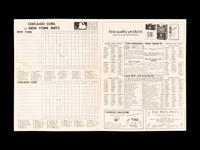 A Group of 12 1960s-70s Chicago Cubs Wrigley Field Signed Autograph Scorecards (Including Ernie Banks, Billy Williams, Fergie Jenkins and Ron Santo)