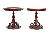 A Pair of Victorian Marble Top Side Tables