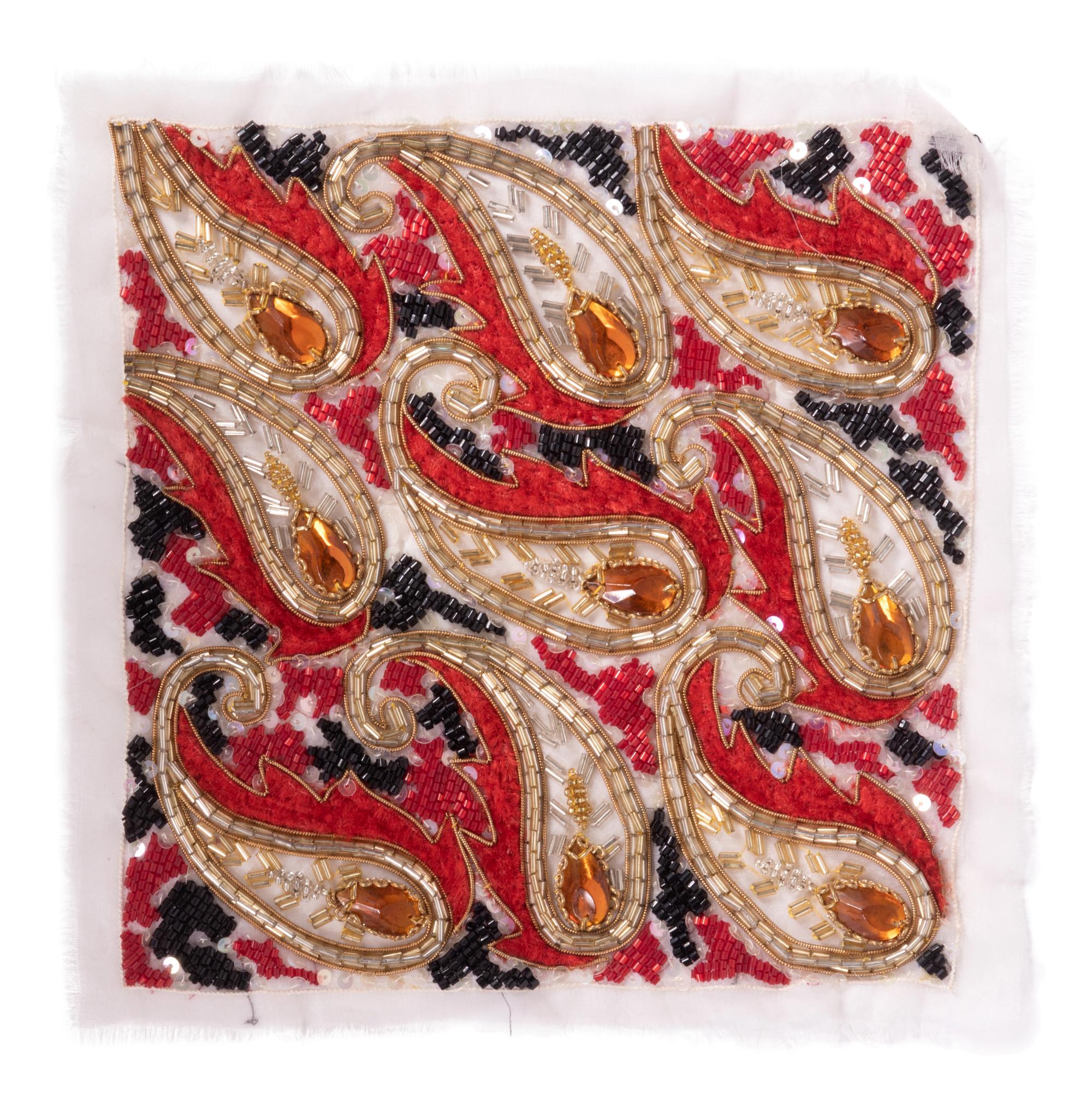 Fourteen Geoffrey Beene Embroidery Samples and Unfinished Garments, 1970-89s