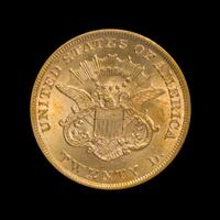 A United States 1860 Liberty Head $20 Gold Coin