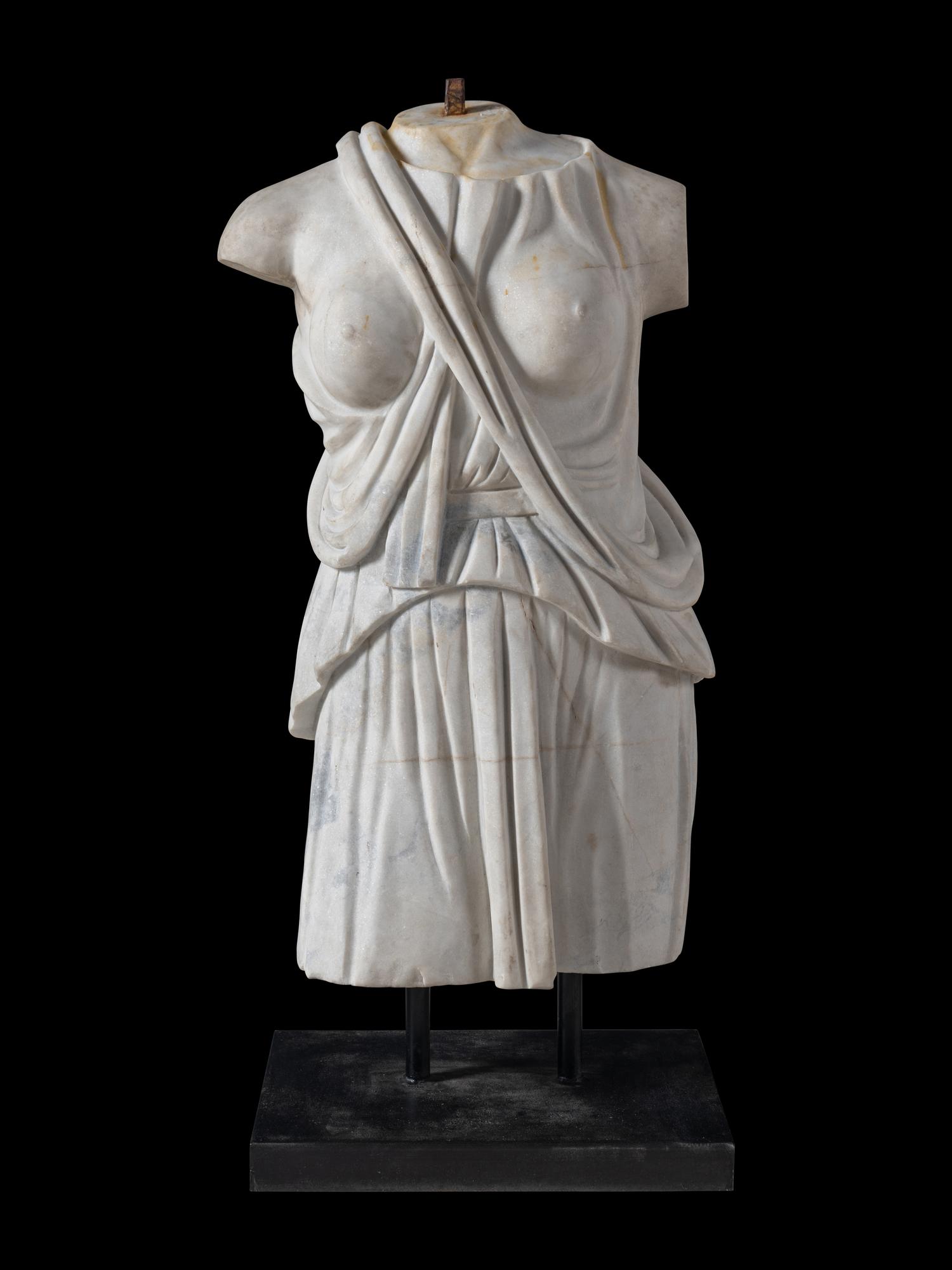 A Continental Marble Female Torso