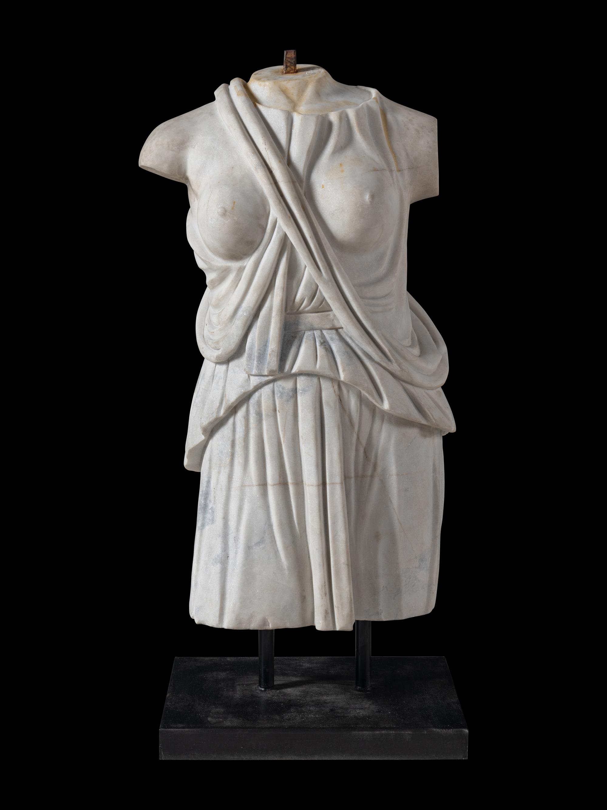 A Continental Marble Female Torso