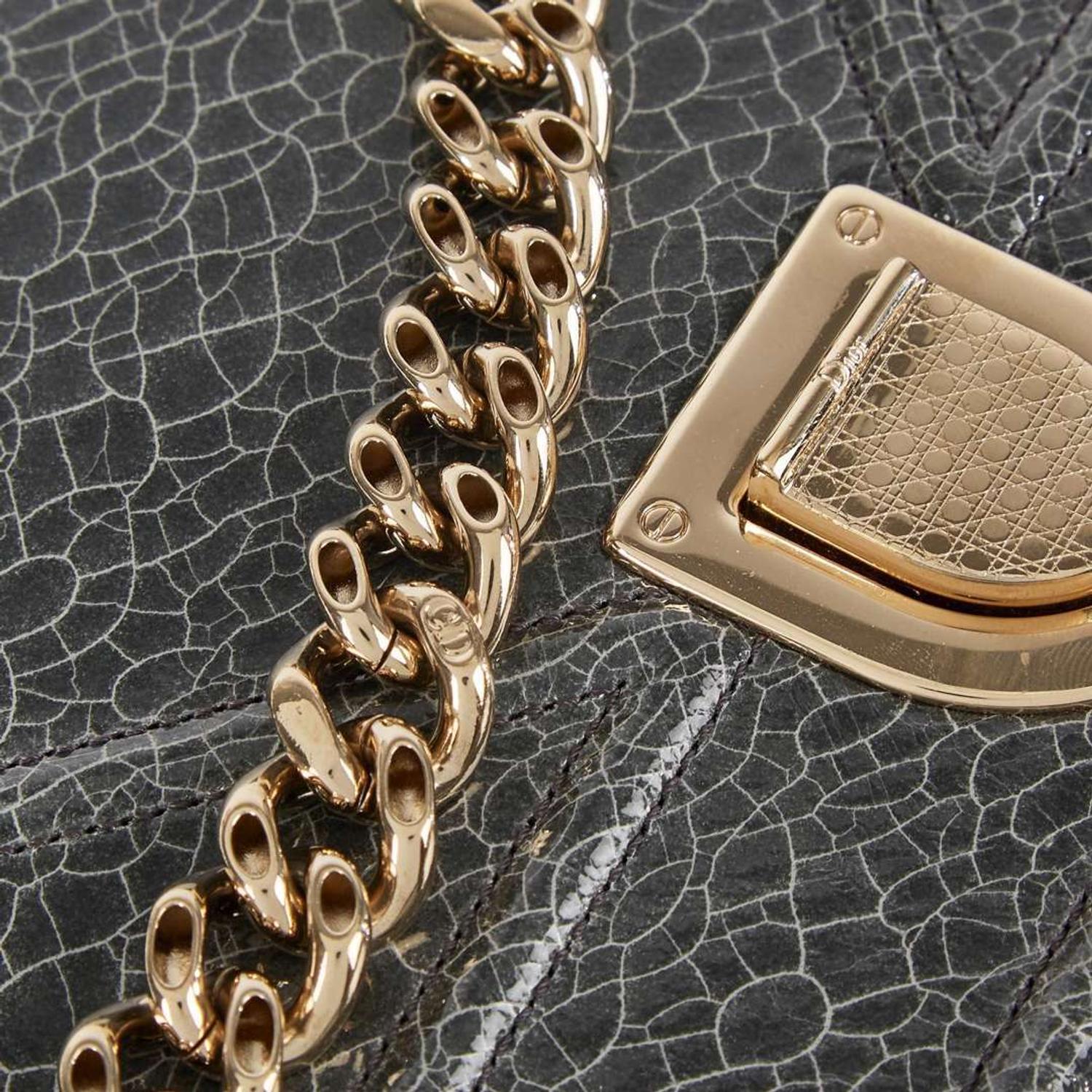 A Dior Medium Gray Calf Leather Diorama Bag Dior