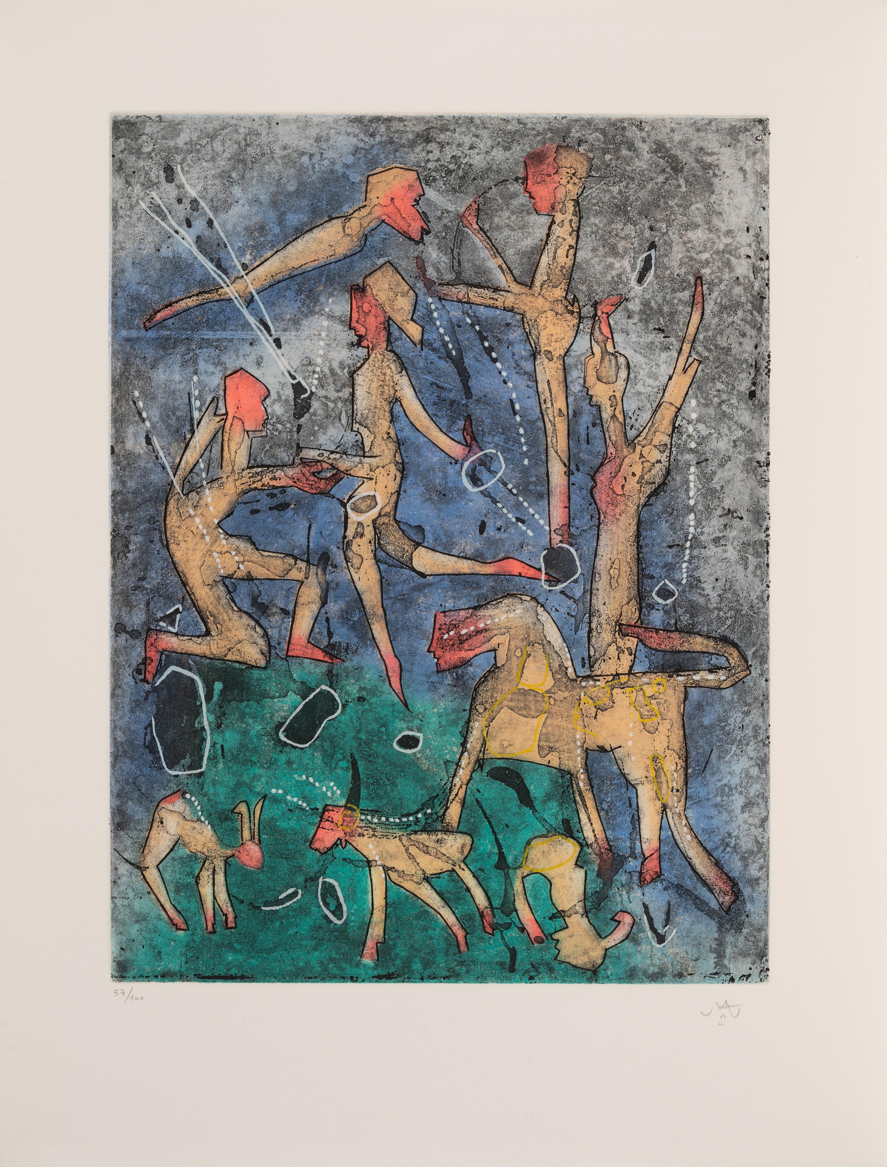 L'Ame du Tarot de Theleme (complete portfolio with blue cloth case)