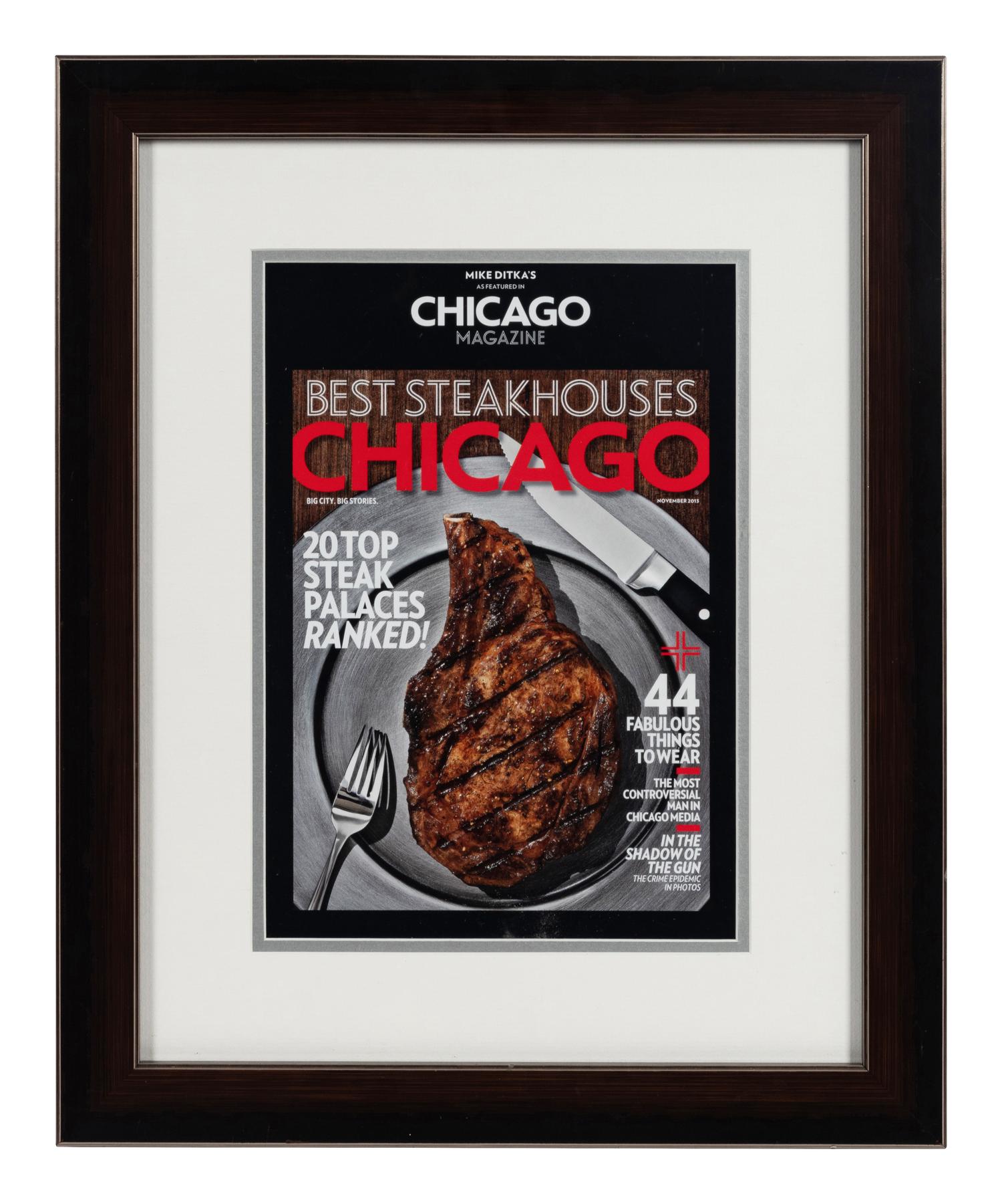 A Group of Seven Dining Awards and Honors Formerly Displayed at Mike Ditka’s Restaurant