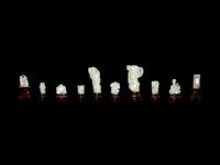 Ten Chinese Carved Jade 'Boys' Articles