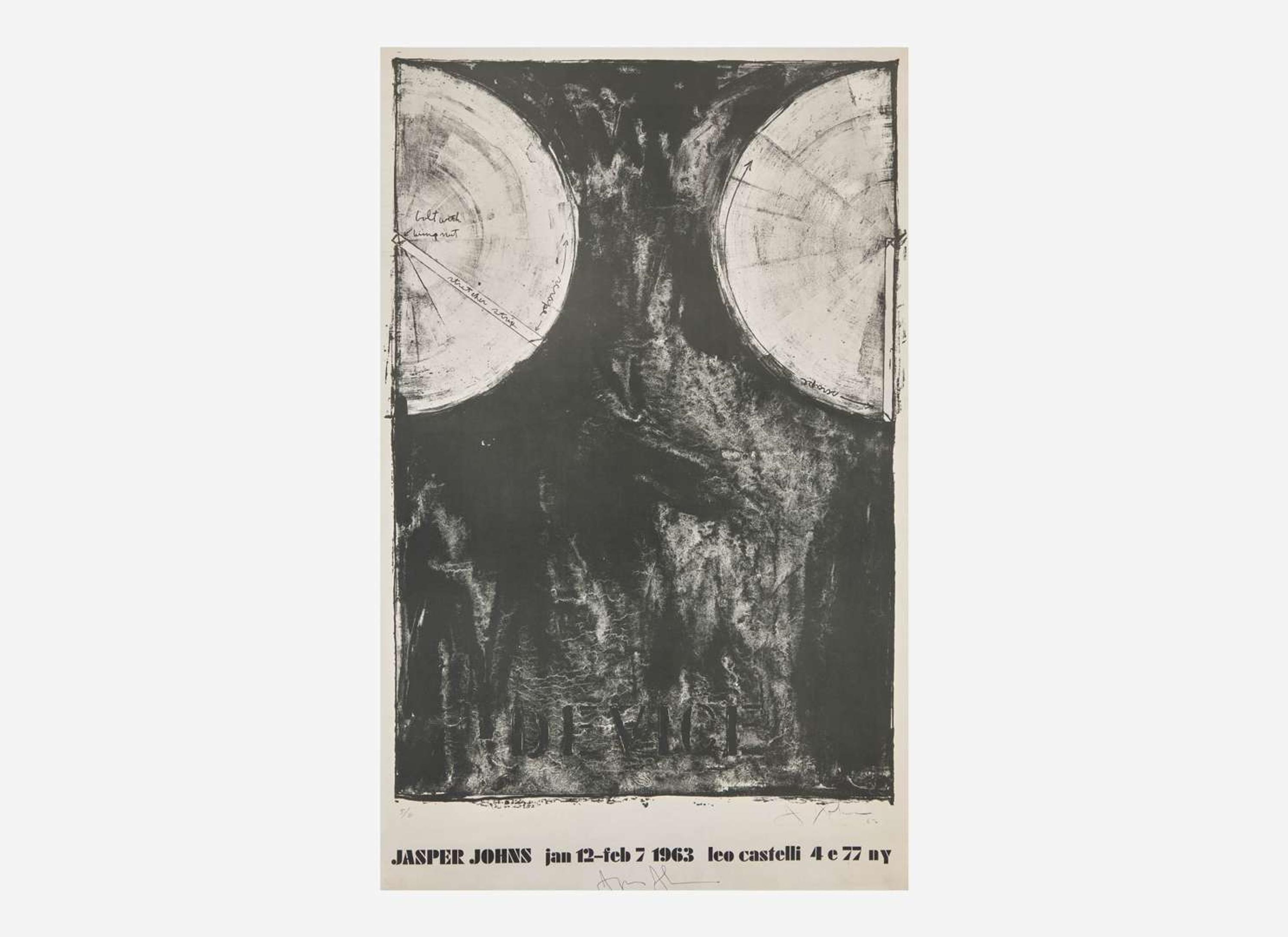 [Art] Johns, Jasper: Signed Exhibition Poster