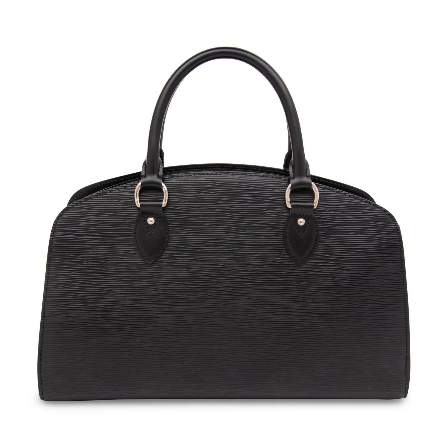 Louis Vuitton, Black Epi Pont-Neuf Handbag