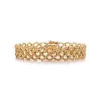 BUCCELLATI, YELLOW GOLD 'CREPE DE CHINE' BRACELET