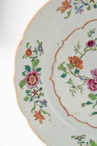 Three Chinese Export Porcelain Plates