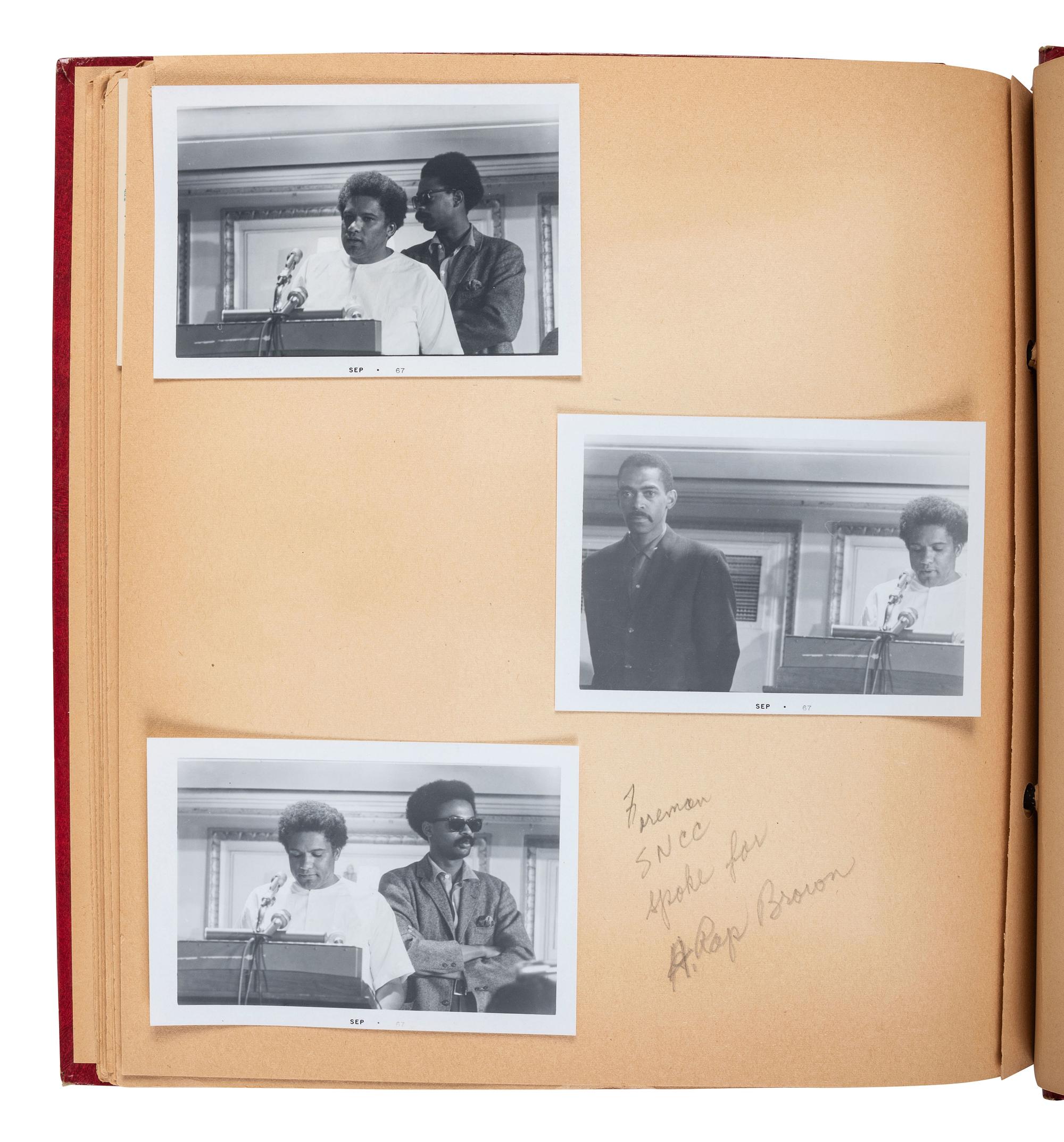 [KING, Martin Luther, Jr. (1929-1968)] - [CIVIL RIGHTS]. Photograph album documenting the National Conference for New Politics, Chicago, IL, 31 August-4 September 1967. Highlighted by 5 photographs of Dr. Martin Luther King, Jr.