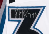 A Group of Signed Autograph Hockey Hall of Fame Jersey Displays