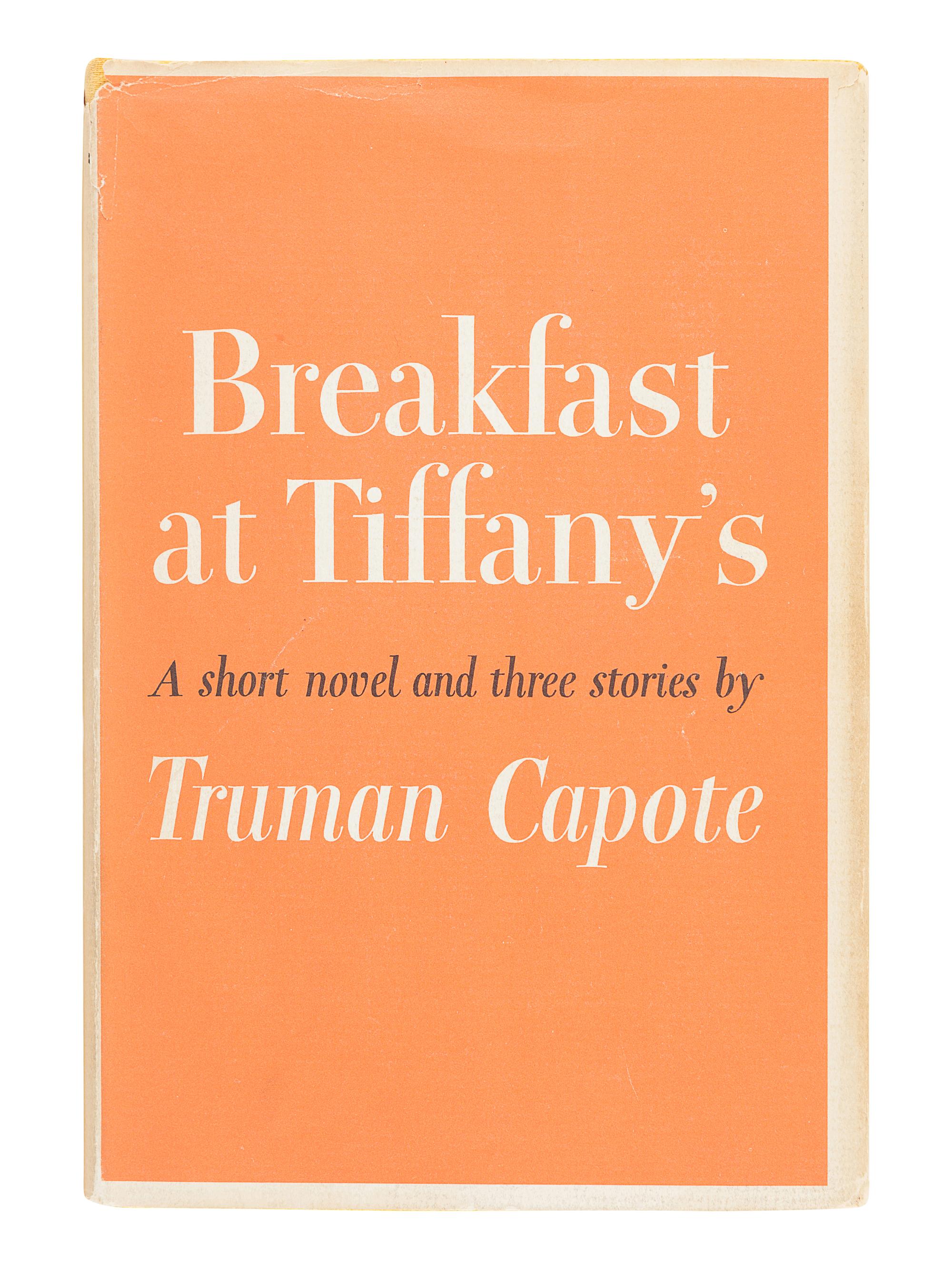 CAPOTE, Truman (1924-1984). Breakfast at Tiffany's . New York: Random House, 1958.