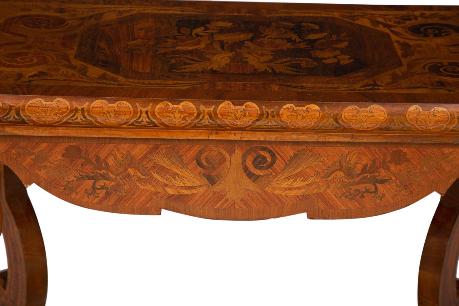 A Dutch Marquetry Center Table
