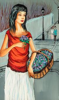 Untitled (Woman with Flower Basket)