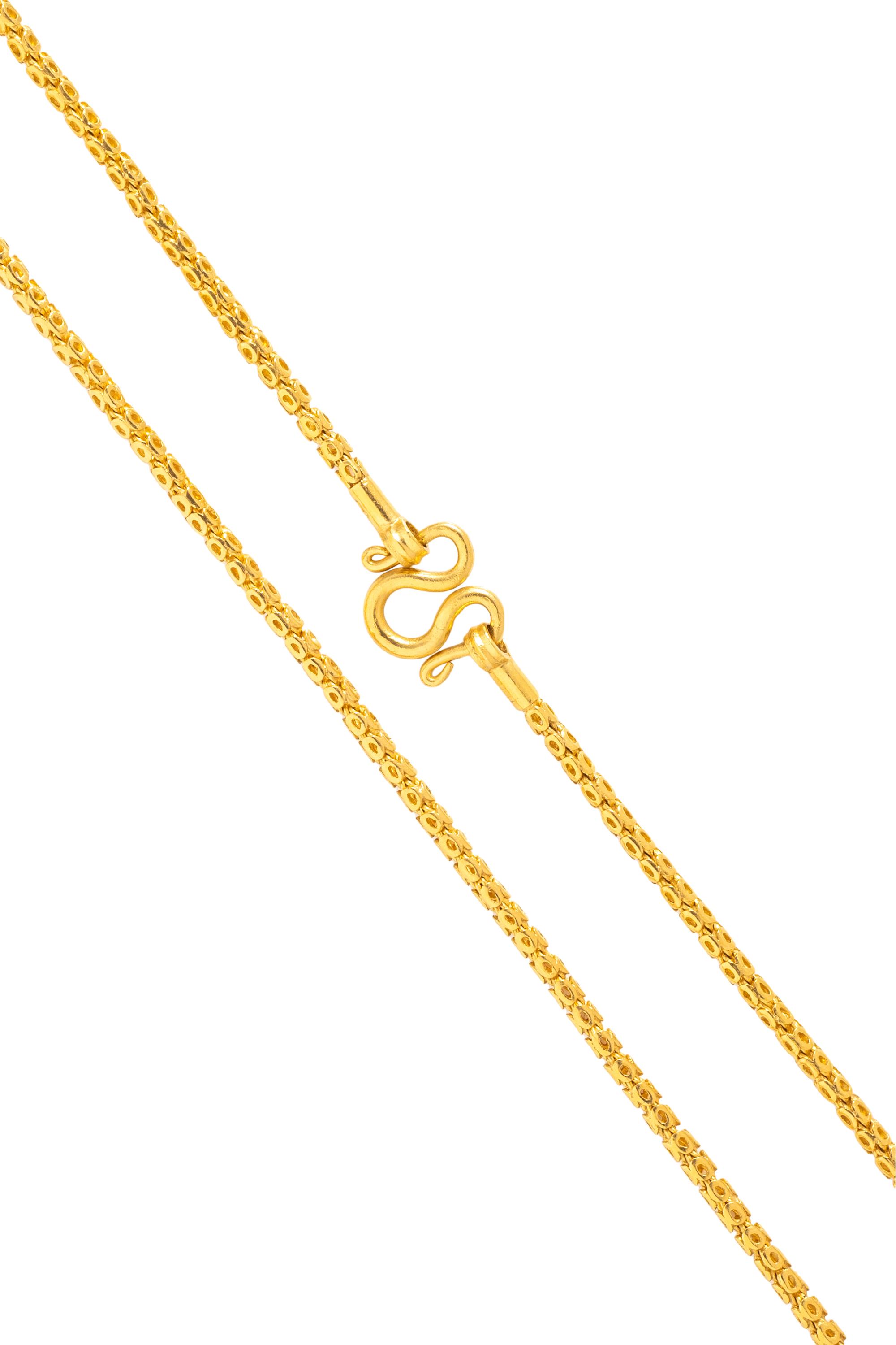 HIGH KARAT YELLOW GOLD CHAIN NECKLACE