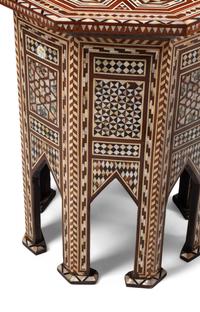 A Pair of Levantine Mother-of-Pearl Inlaid Side Tables