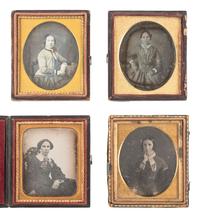[EARLY PHOTOGRAPHY]. 30 sixth plate daguerreotypes of lovely ladies.