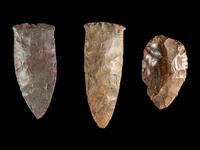 Three Neolithic Flint Tools