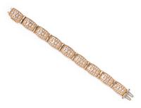 BICOLOR GOLD AND DIAMOND BRACELET