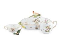 A Herend Rothschild Bird Porcelain Dinner Service