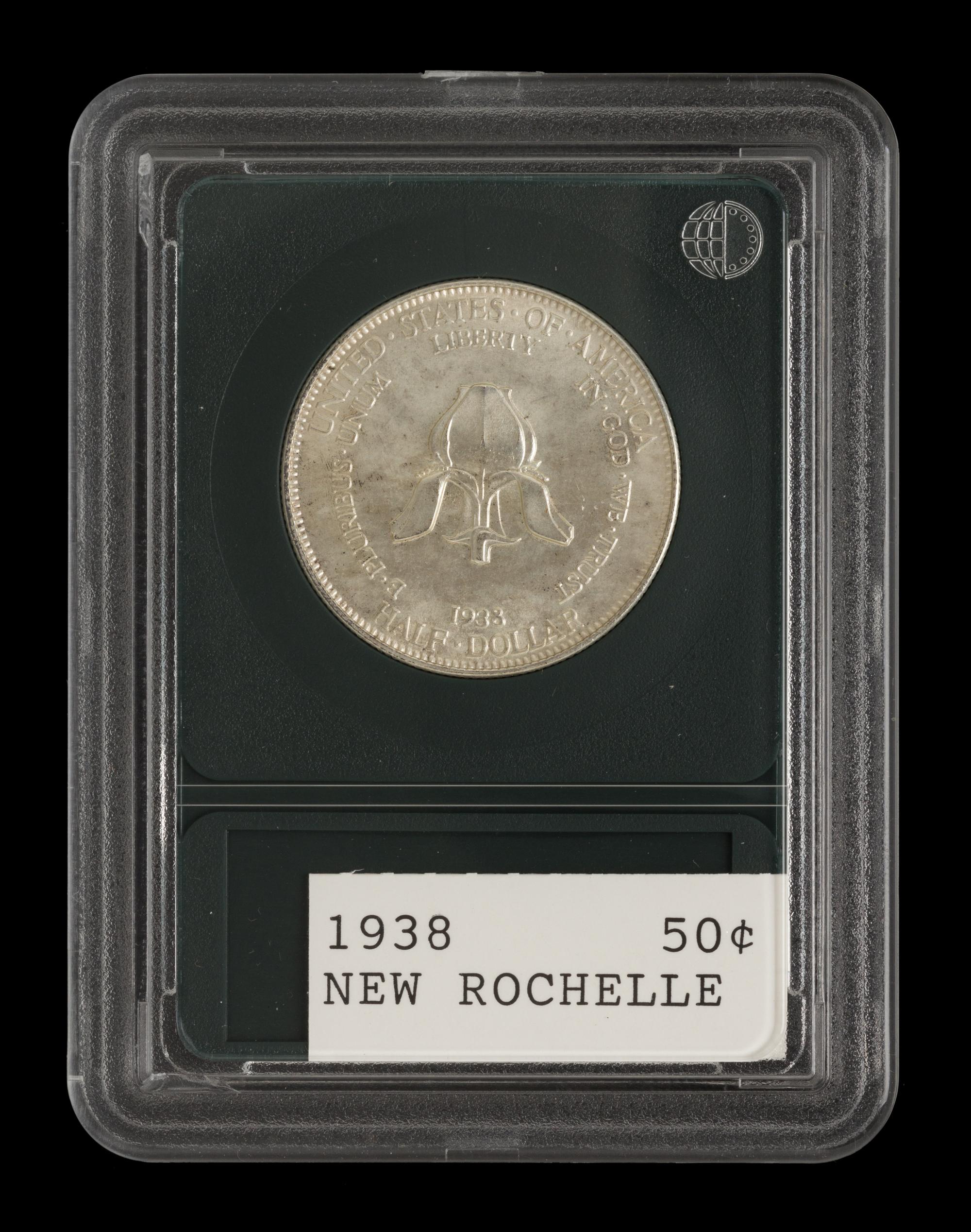 A United States 1938 New Rochelle Commemorative 50c Coin