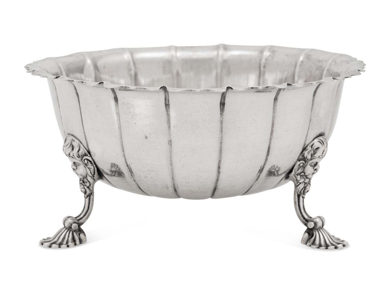 An Irish George II Silver Footed Bowl