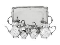 A Silver Four-Piece Tea and Coffee Service