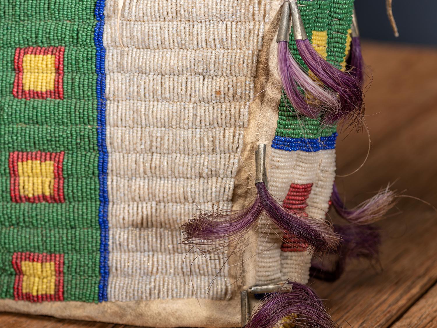 Central Plains Beaded Hide Possible Bag