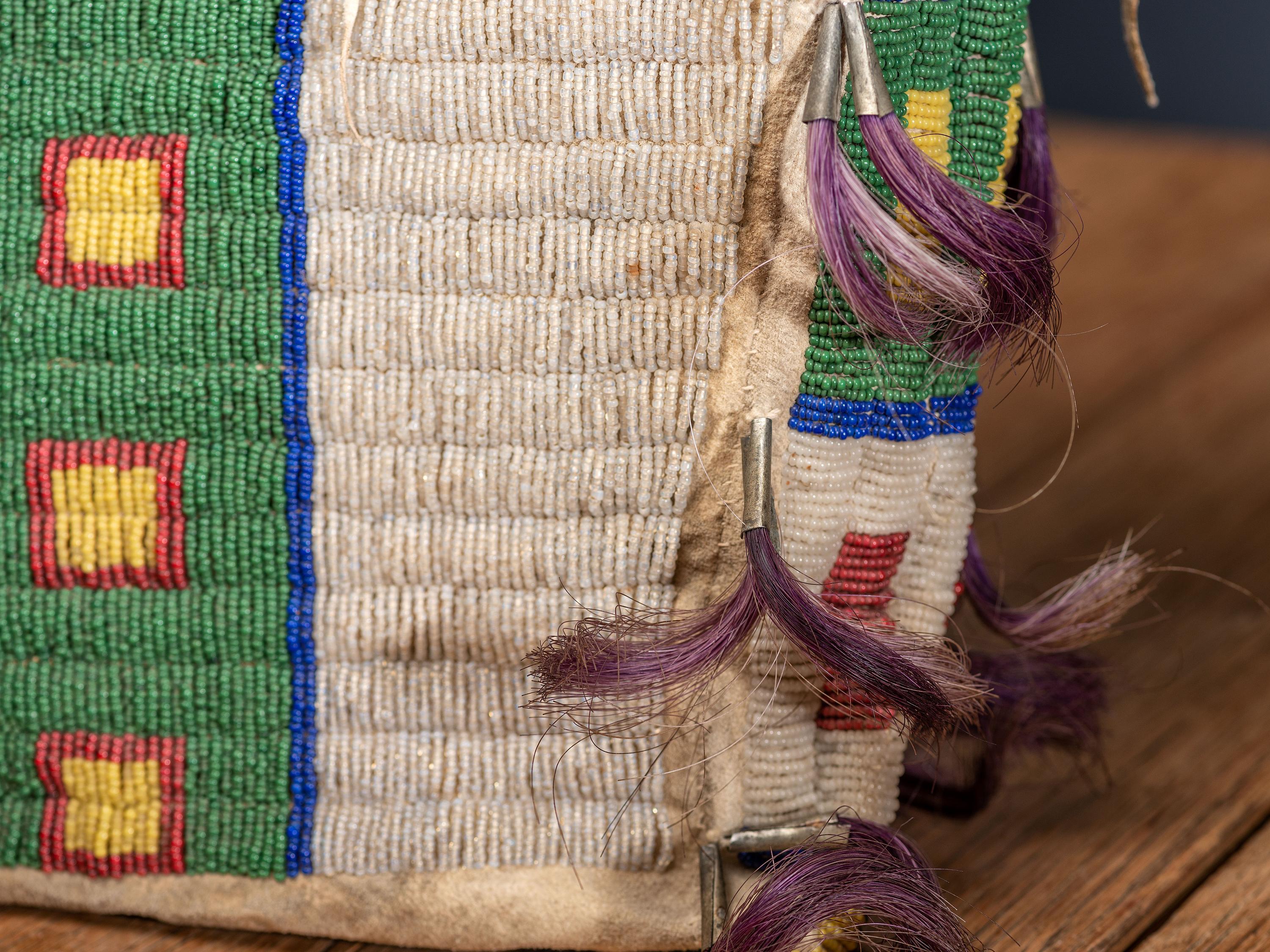 Central Plains Beaded Hide Possible Bag