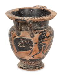 An Attic Black-Figured Column Krater