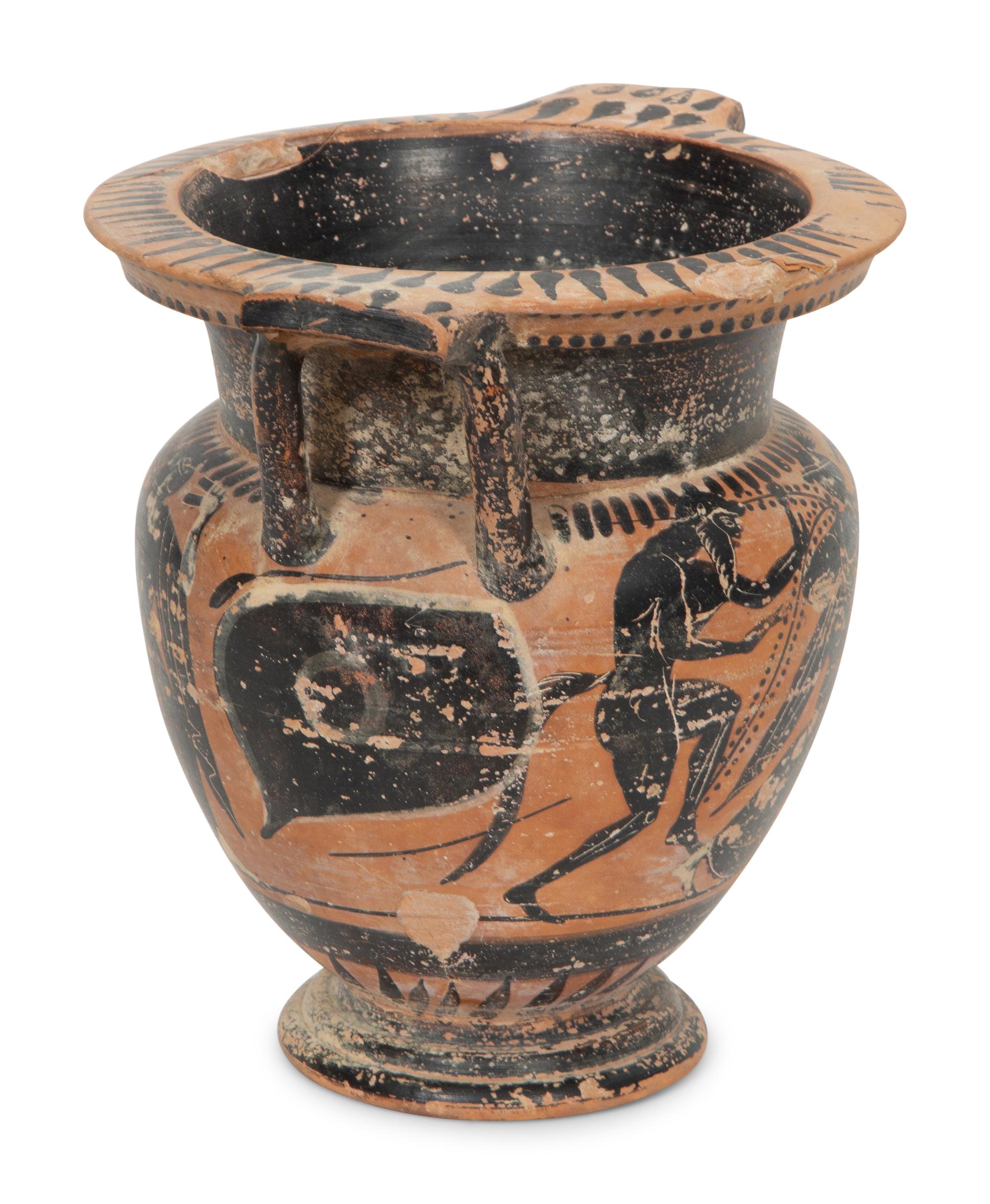 An Attic Black-Figured Column Krater