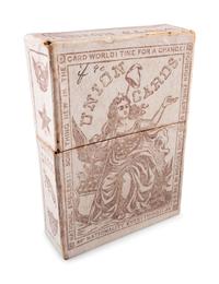 [CIVIL WAR]. Full deck of "Union Cards" with original box. New York: American Card Co., 1862.