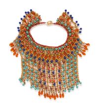 Nine Assorted Necklaces and One Buddha Pin, 1980-2000s