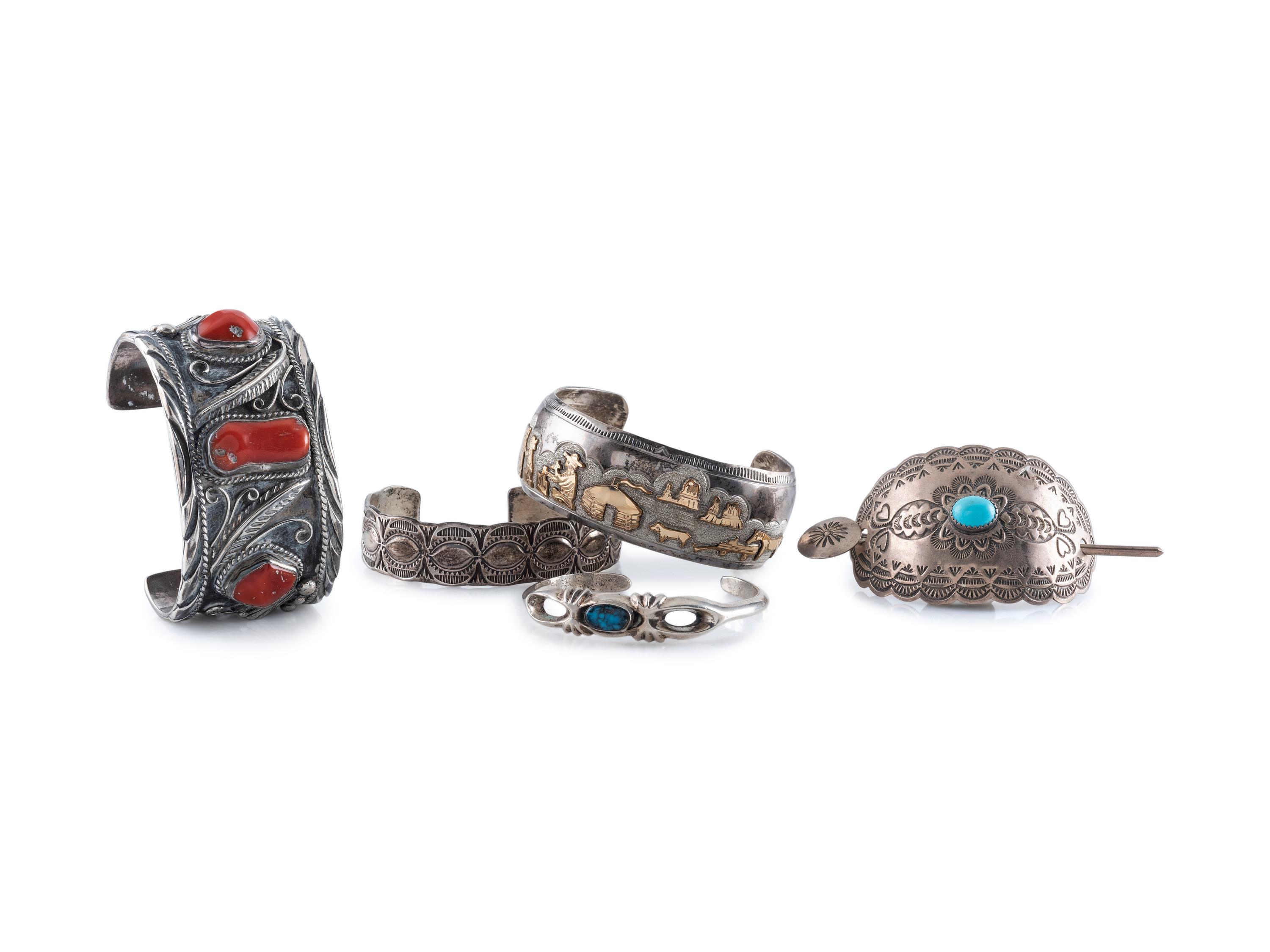 Navajo Cuff Bracelets AND Barrette