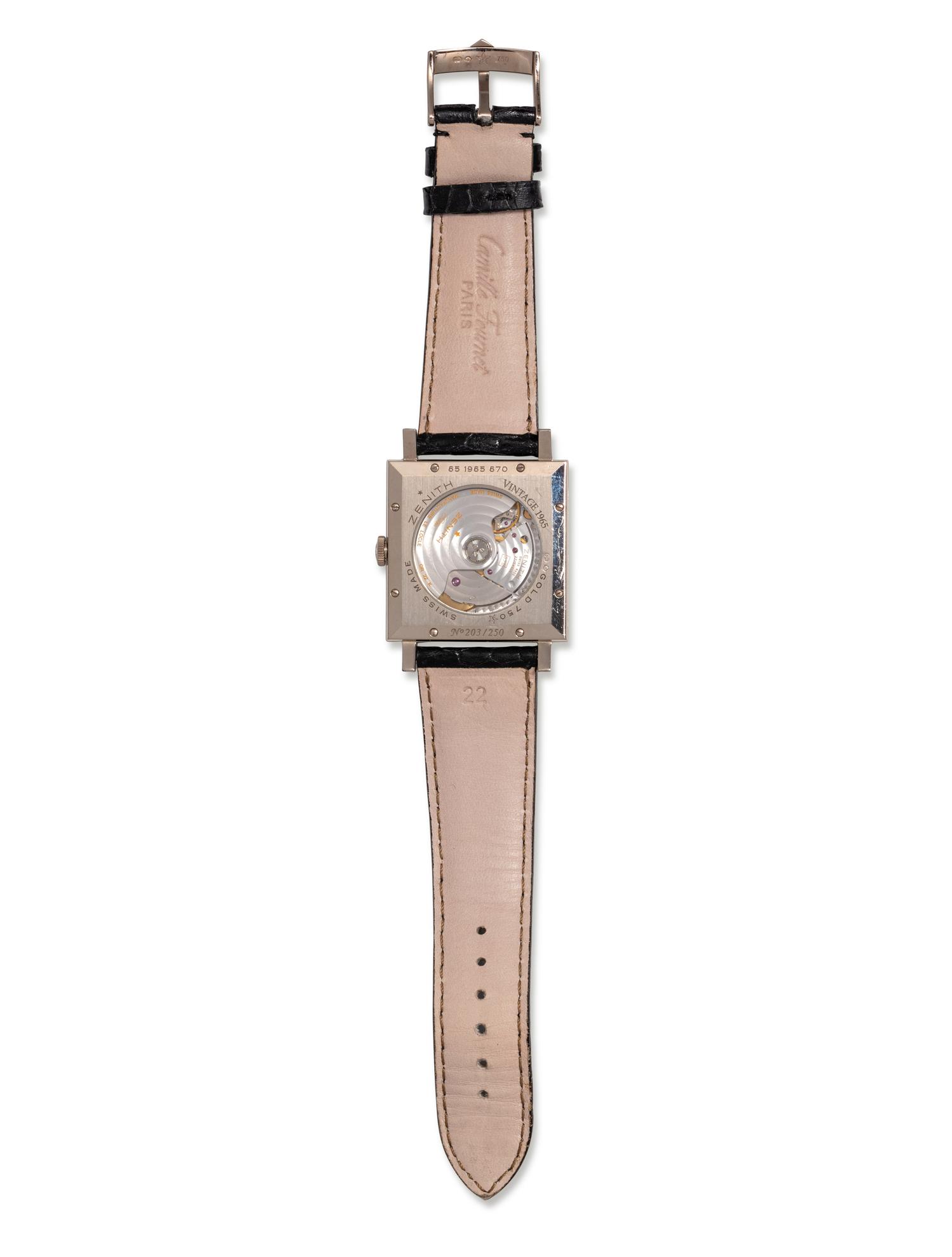 ZENITH, 18K WHITE GOLD WRISTWATCH