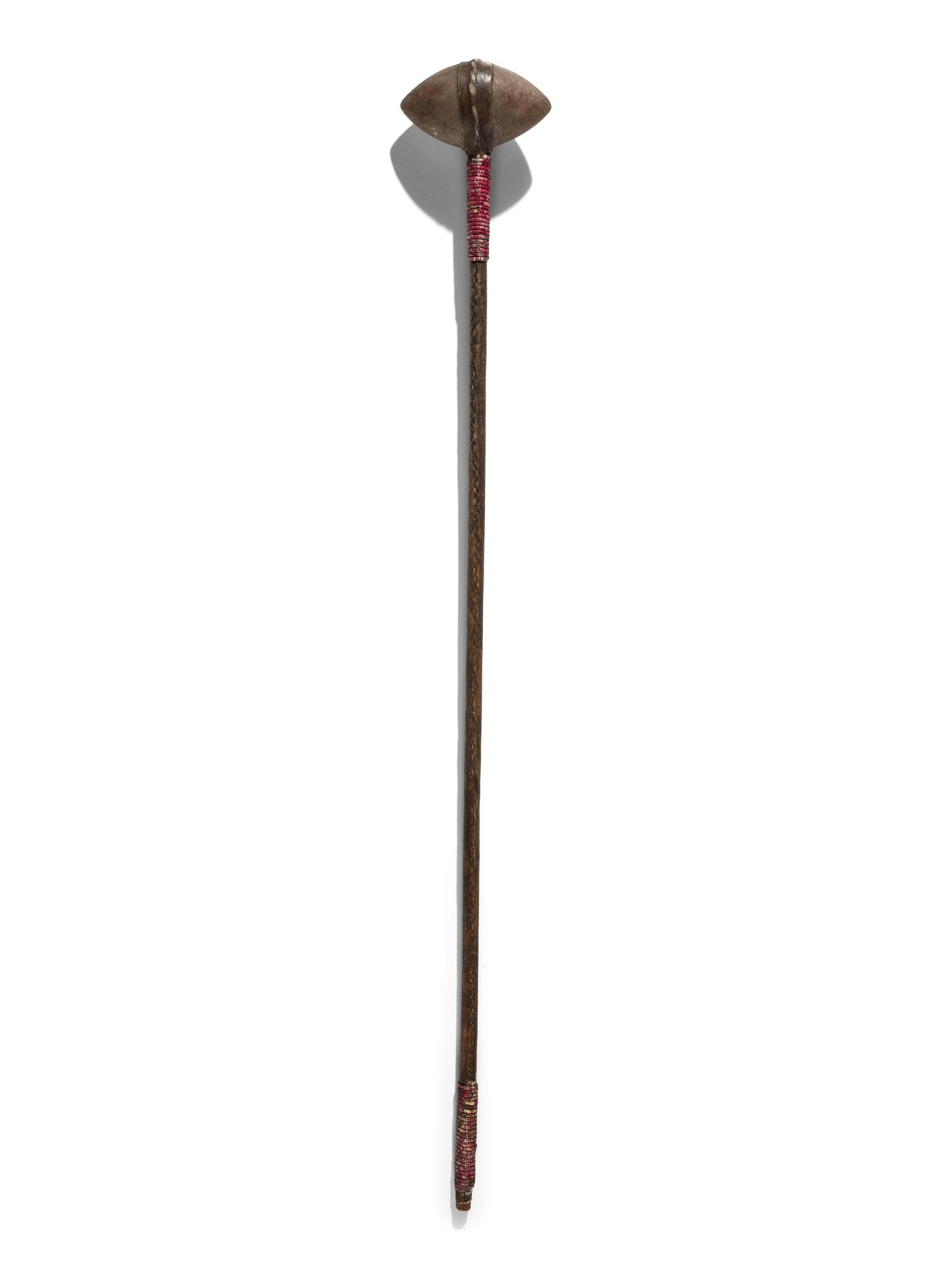 Upper Missouri Stone Club, with Quilled Handle