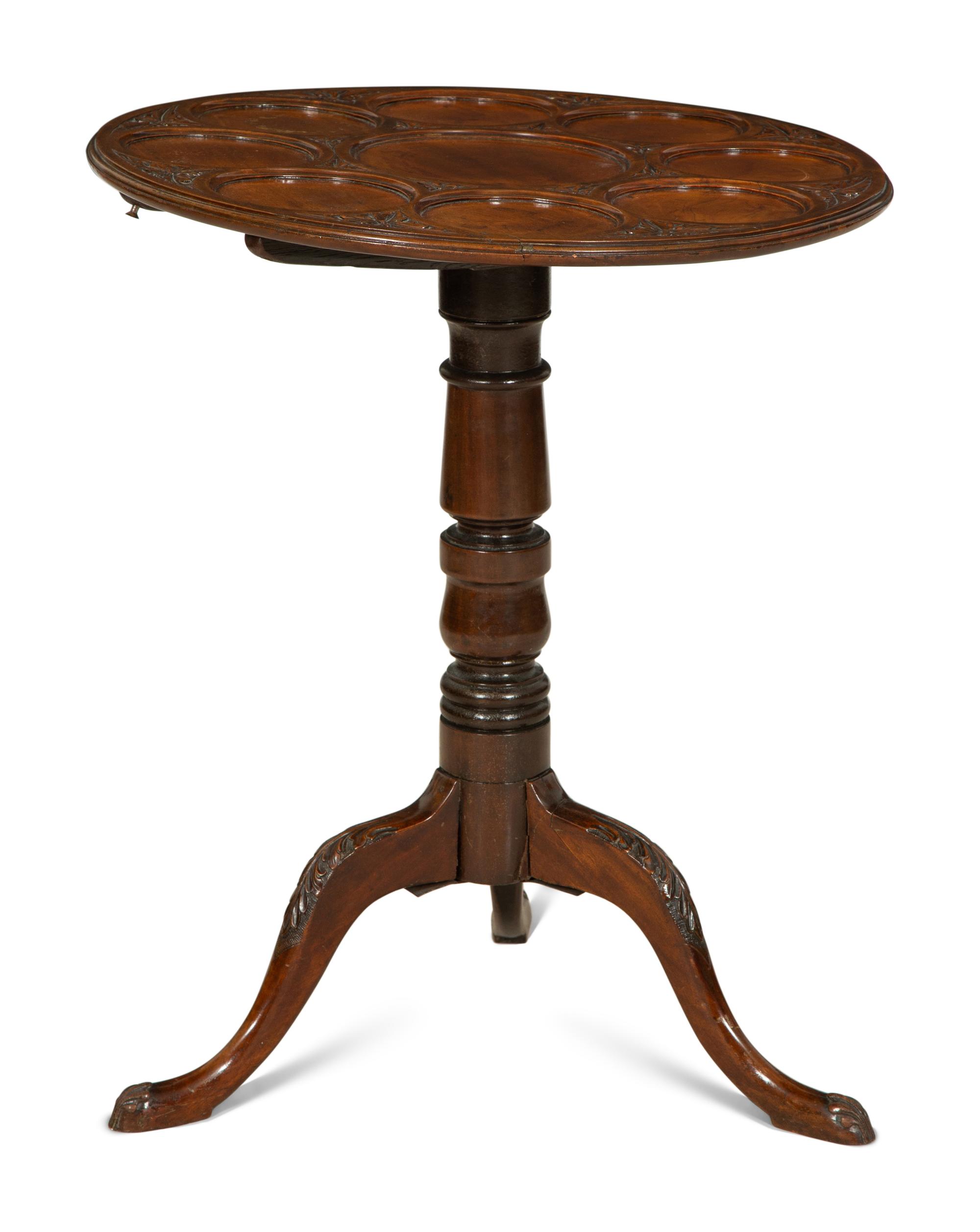 A George III Carved Mahogany Supper Table