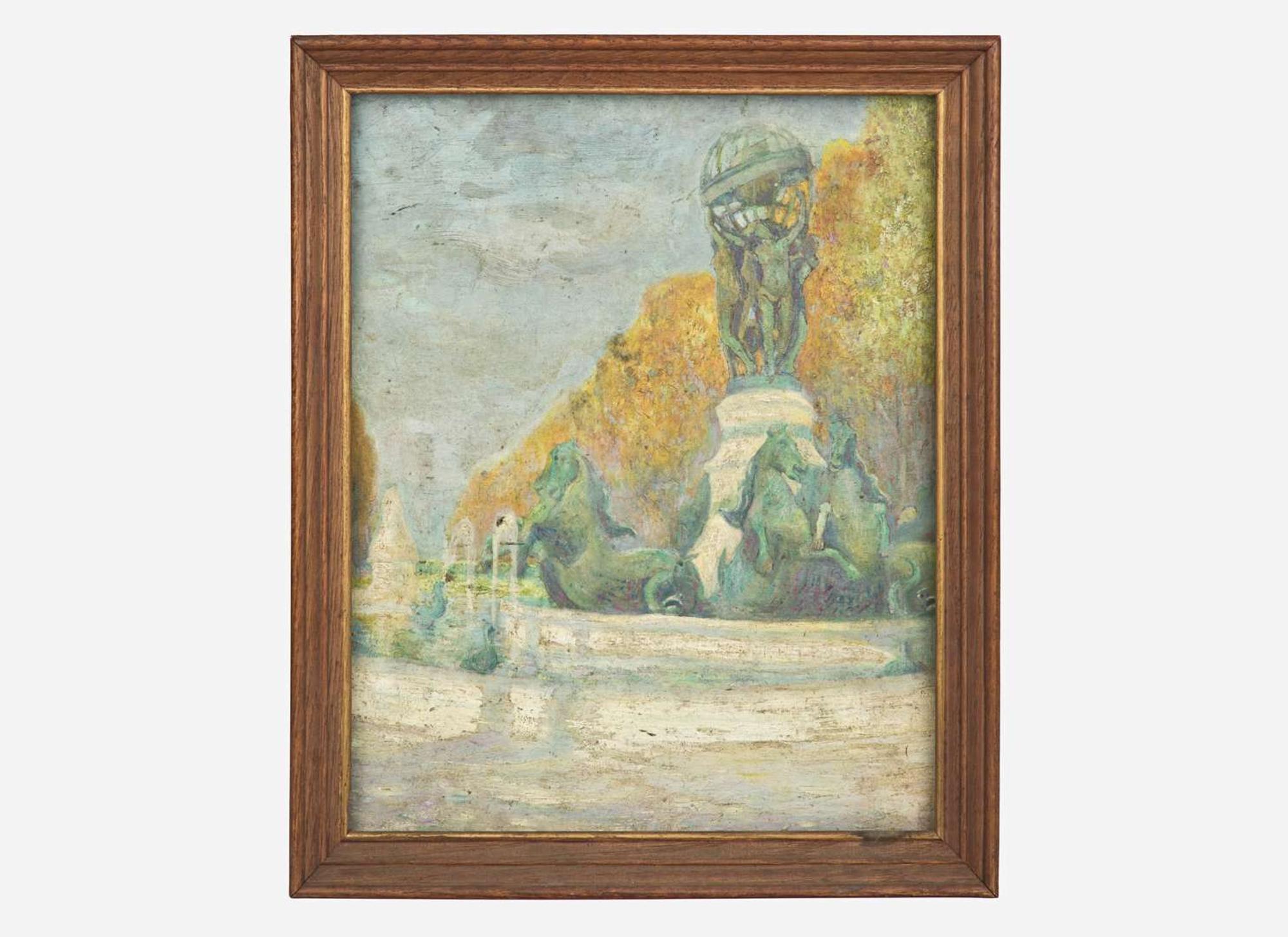 Manuel Azadigian (Armenian/American, 1901-1924) - Fontaine de l'Observatoire, Paris