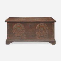A painted and decorated blanket chest for Jacob Neifert Berks County, PA, late 18th century
