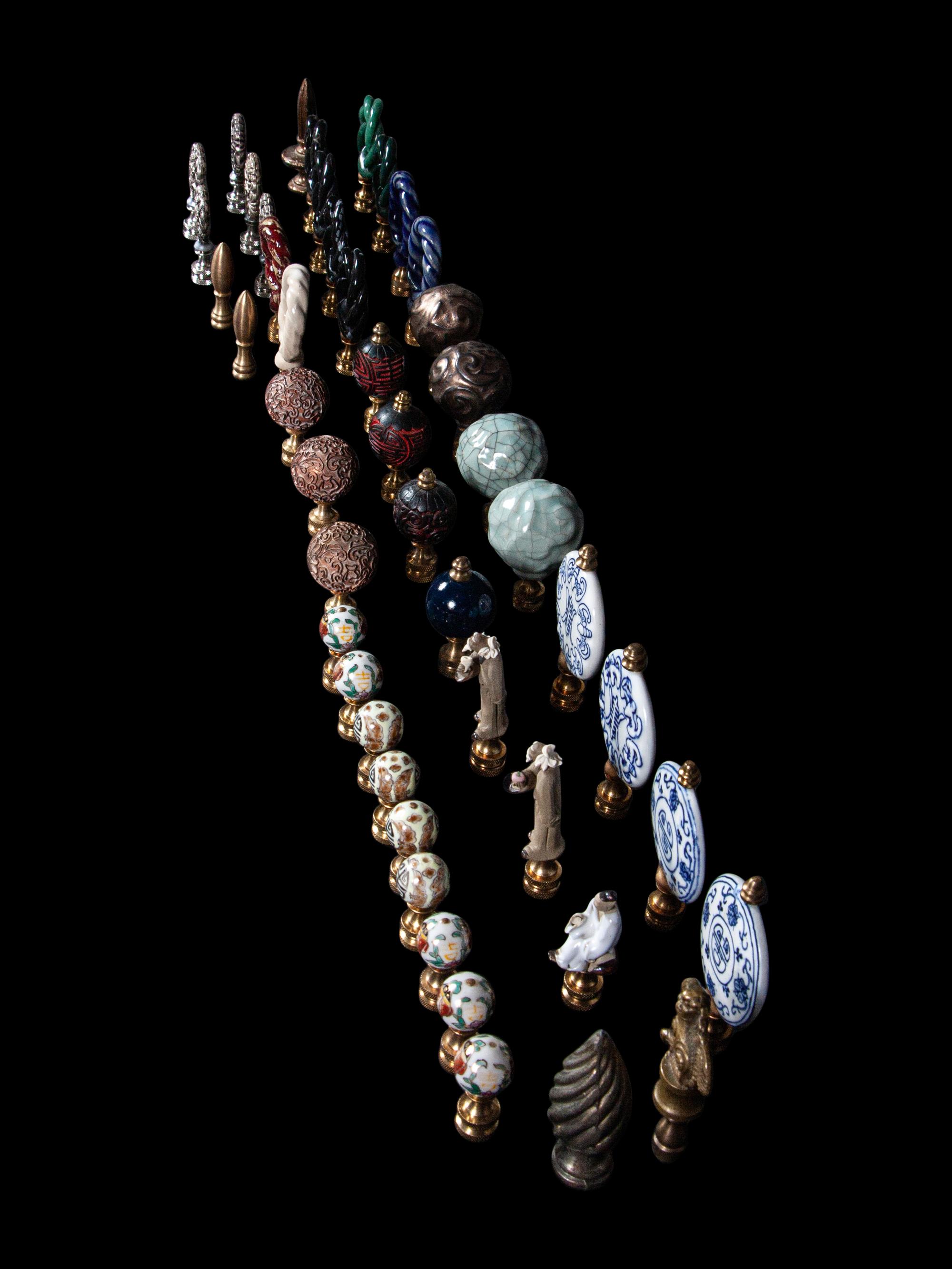 47 Chinese Lamp Finials