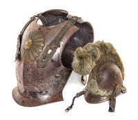 A Suit of Napoleon III Carabinier Parade Armor Height of breast plate 15 1/2 inches.