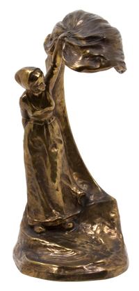 Peter Tereszczuk, (1875-1963), Female Form Illuminated Table Lamp