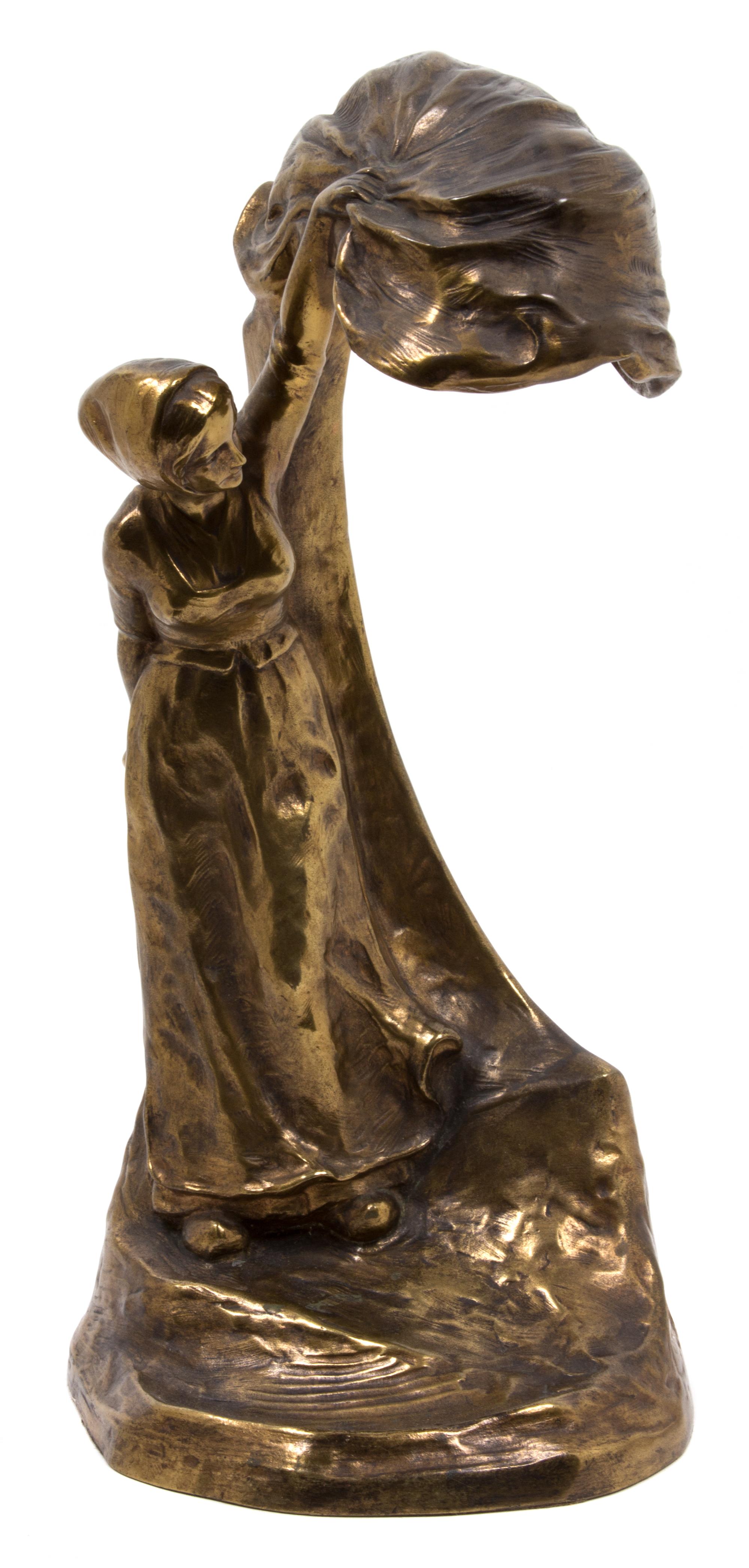 Peter Tereszczuk, (1875-1963), Female Form Illuminated Table Lamp