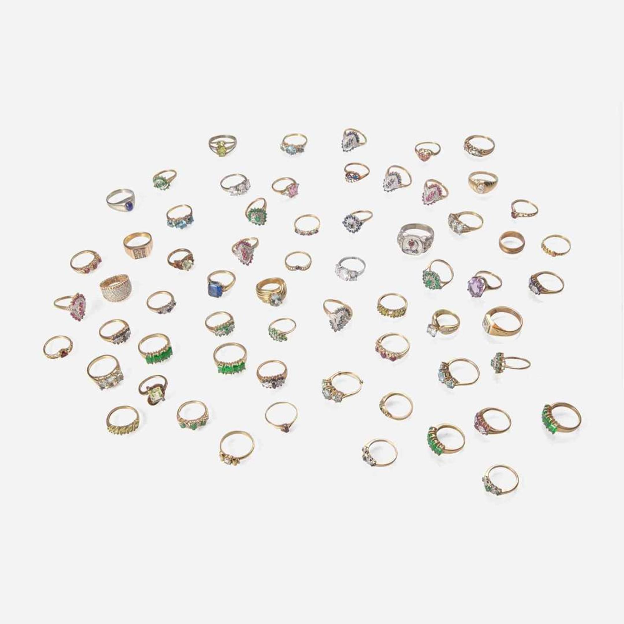 A Collection of 10K Gold Jewelry