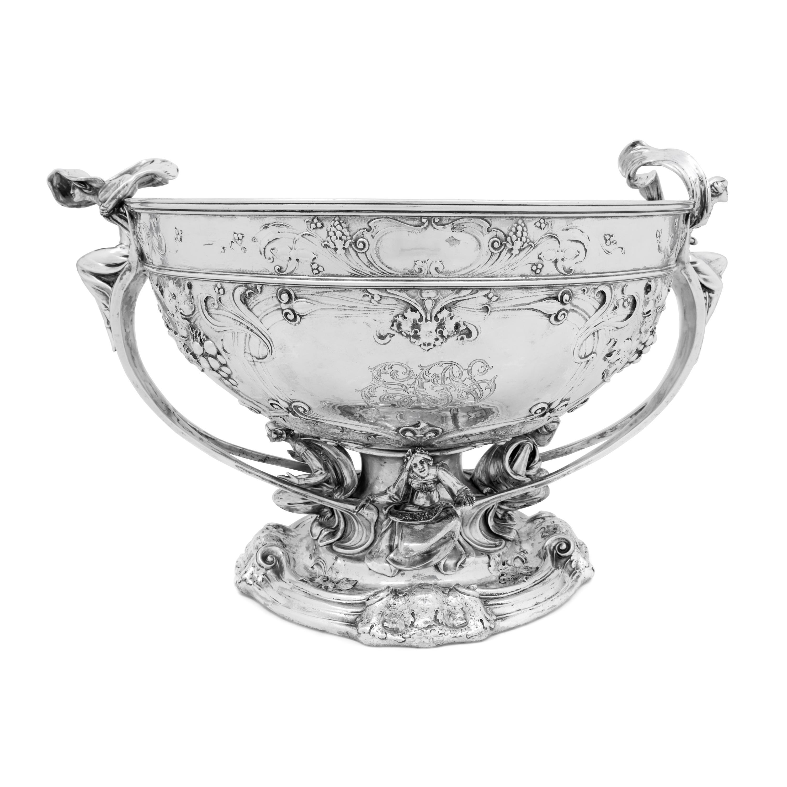 A Large Martelé Silver Punch Bowl Made for the 1904 Louisiana Purchase Exposition in St. Louis