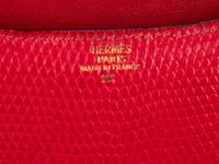 HERMÈS RED LIZARD CONSTANCE 18